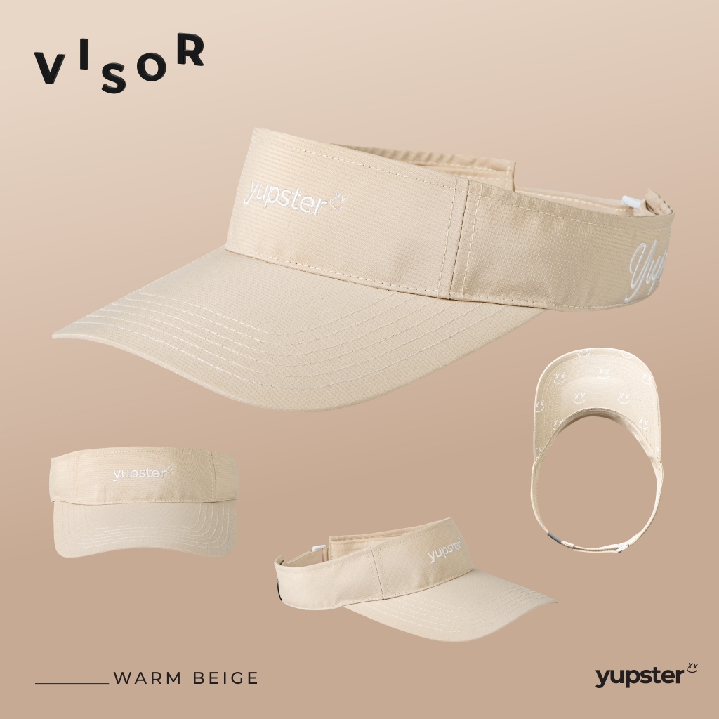 Yupster รุ่น Clear Flow Visor หมวกสำหรับวิ่ง และ ออกกำลังกาย กลางแจ้ง