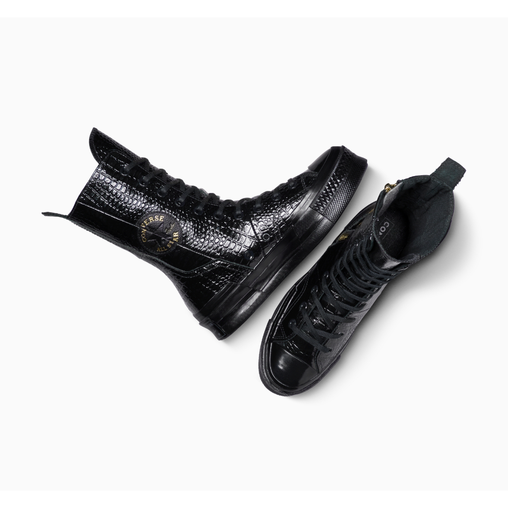 CONVERSE รองเท้า CHUCK 70 PLUS CROC LEATHER XHI BLACK ผู้หญิง A09381CF_H4BKXX