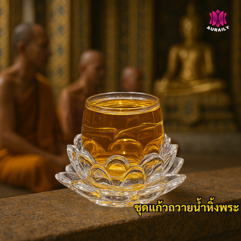 แก้วน้ำพระ แก้วน้ำถวายพระ แก้วถวายน้ำพระ แก้วน้ำหิ้งพระ แก้วน้ำไหว้พระ