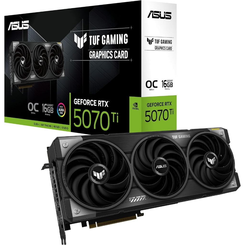 VGA (การ์ดแสดงผล) ASUS TUF GAMING GEFORCE RTX 5070 TI 16GB GDDR7 OC EDITION (TUF-RTX5070TI-O16G-GAMI