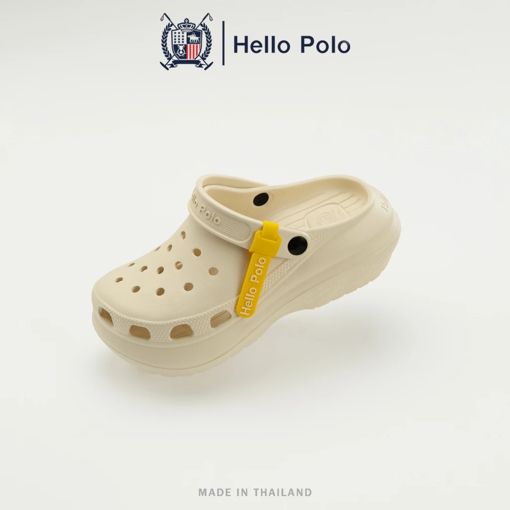 Hello Polo รองเท้าหัวโตผู้หญิง รองเท้าแตะป้องกันกลิ่น วัสดุ EVA ทนต่อการสึกหรอ กันลื่น พื้นหนา เหมาะกับฤดูร้อน HP8052