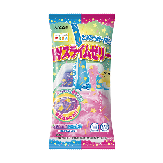 Kracie Double Slime Jelly DIY ขนมทำเองนำเข้าจากญี่ปุ่น ทานได้จริง รสองุ่น-โซดา ทานได้จริง (1 ซอง)