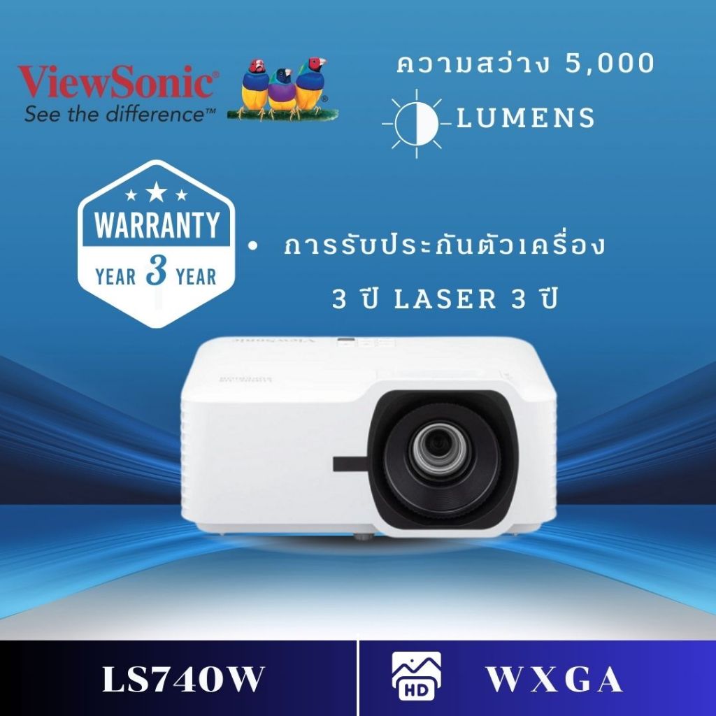 Projector โปรเจคเตอร์ ViewsonicLS740W Projector99 LS740W