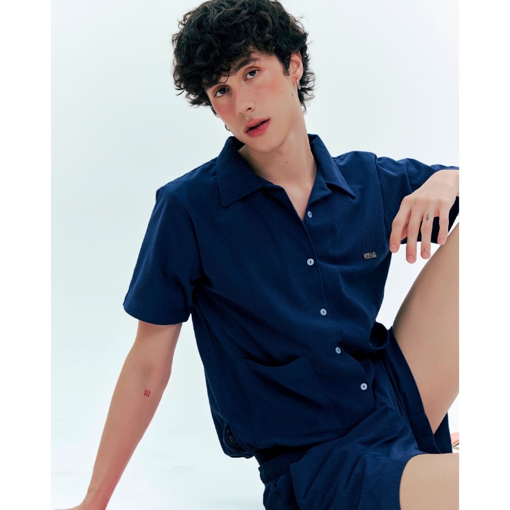 BELLA HOUSE - MALONE SHIRT เสื้อเชิ้ตแขนสั้นลูกฟูก (3 COLORS) - รูปที่ 3