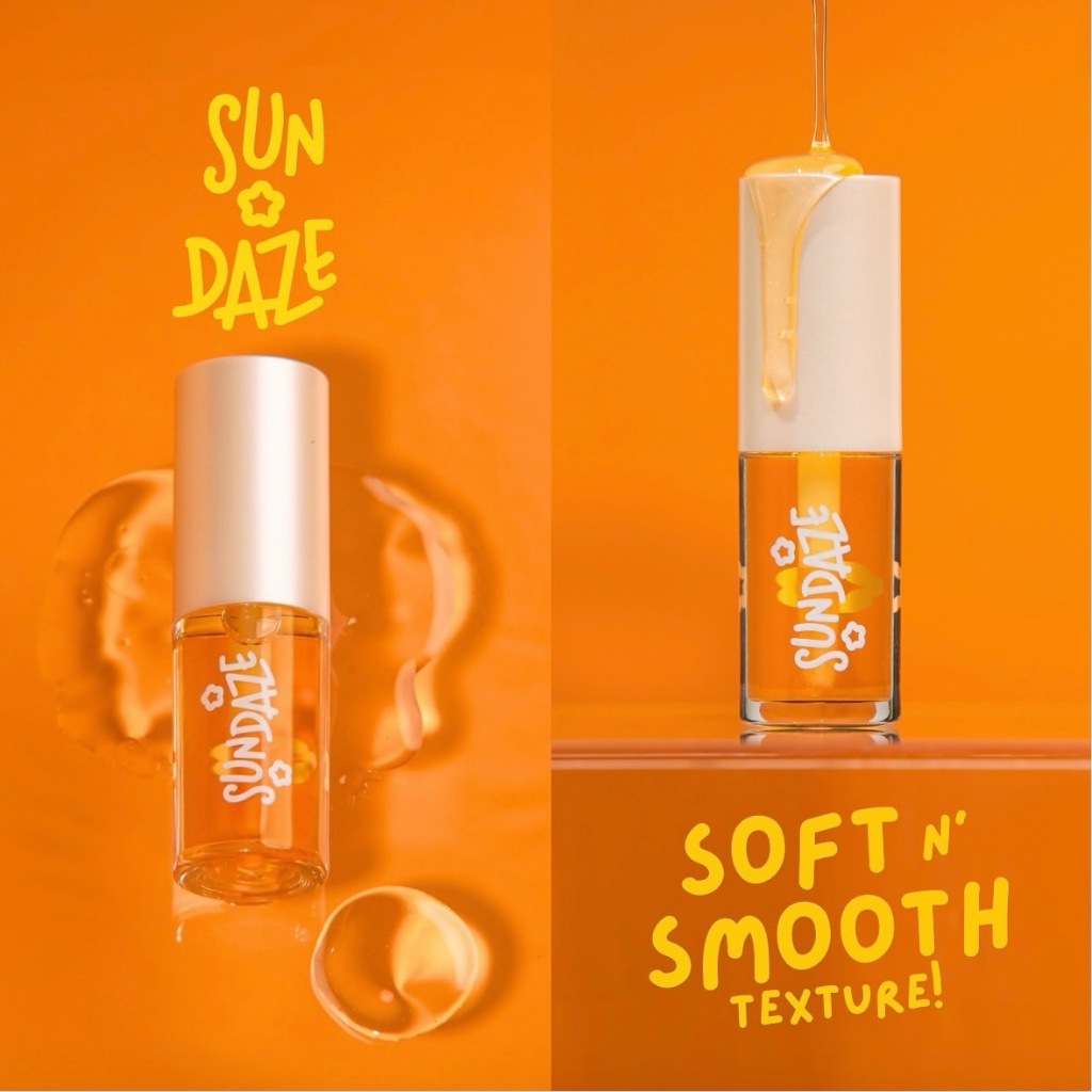 1 แถม 1 SUNDAZE Sunkissed - pH lip oil ลิปออยล์ มี UVB protection เนื้อบางเบา บำรุงขั้นสุด ทิ้งสเตนสีชมพูสวย