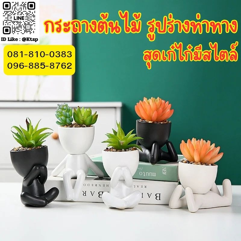 พร้อมส่งในไทย กระถางต้นไม้ กระถาง กระถางรูปร่าง ต้นไม้ ประดับตกแต่ง ตกแต่ง ตั้งโชว์
