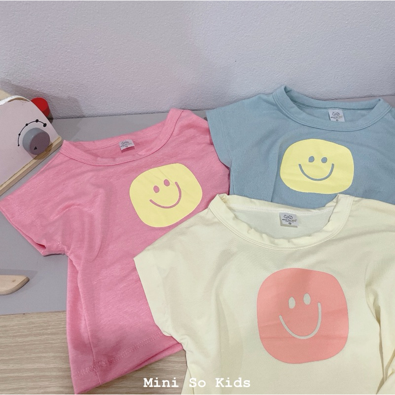 พร้อมส่ง️‼️เสื้อยืดเด็ก ทรงโอเวอร์ไซส์ Smile Collection - รูปที่ 2