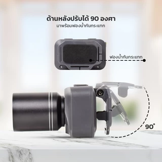 IWACHI หน้าไฟฉายคาดหัว with powerbank ZOOM ได้หรี่ไฟได้ แสงไฟสีขาว ชาร์จมือถือได้