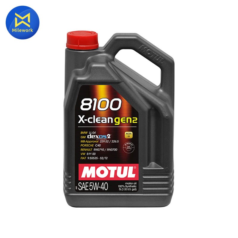 น้ำมันเครื่อง MOTUL-8100 X_CLEAN GEN2(5W40)5L (109897)