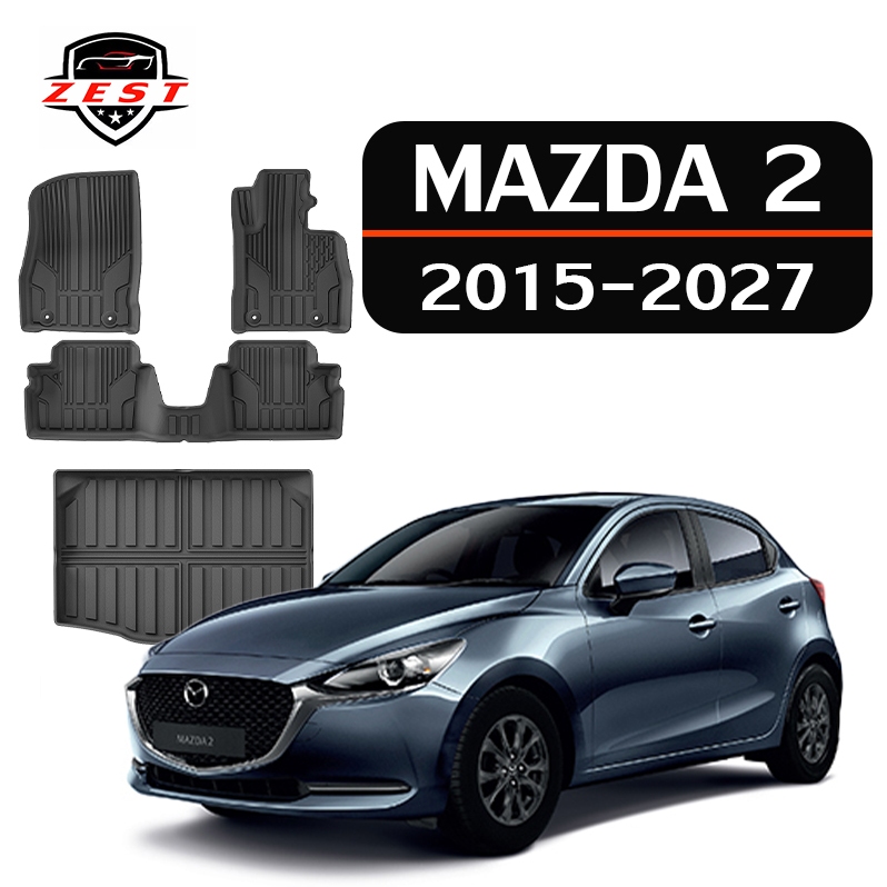 【ส่งสินค้าทันที】พรมปูพื้นรถยนต์ Mazda 2 [2015-ปัจจุบัน] พรมมาสด้า 2 คุณภาพสูง ราคาประหยัด ขายตรงจากโรงงาน!