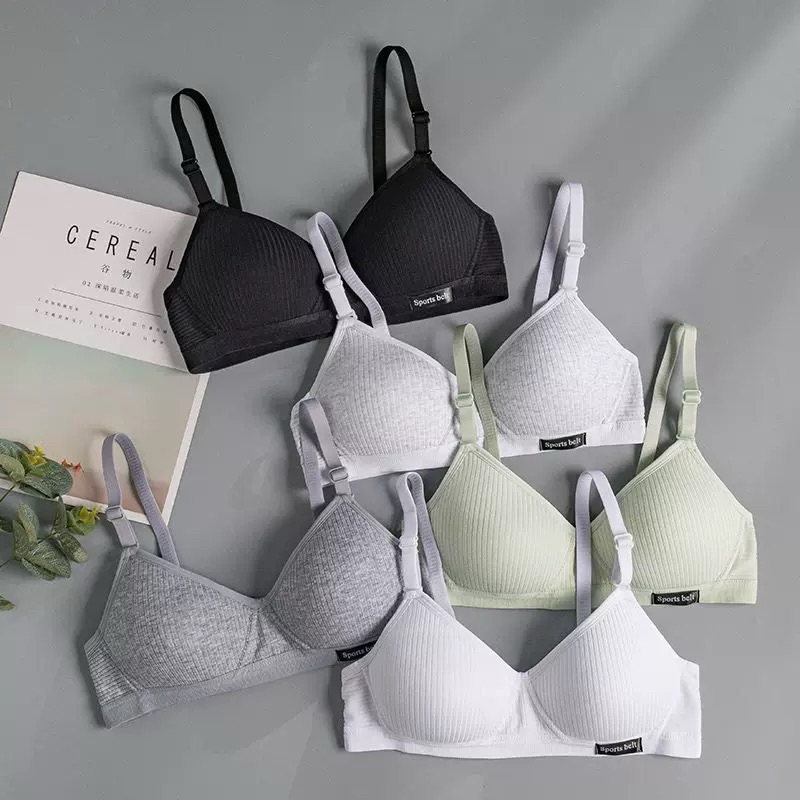 Bentoy(Brayly)bra บราไร้ขอบ งานฝ้าย ผ้านิ่ม เก็บทรง ใส่สบาย มีไซส์