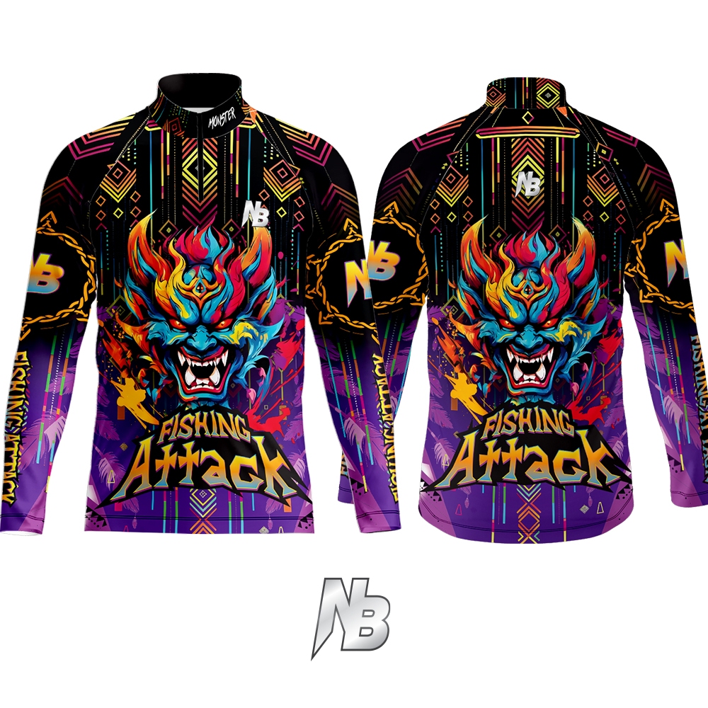 เสื้อตกปลา,ปั่นจักรยาน OE FISHING ATTACK (สินค้าพร้อมจัดส่ง) ป้องกันแสง UV