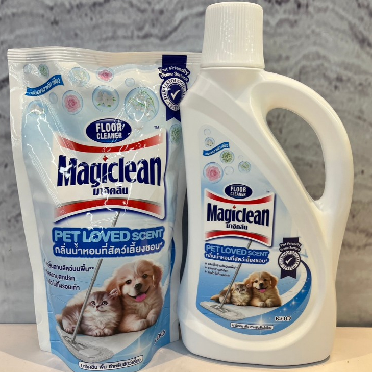 Magiclean มาจิคคลีน Pet loved scent  นำ้ยาถูพื้นกลิ่นนำ้หอมที่สัตว์เลี้ยงชอบ ปริมาณสุทธิ 650/700 มล.