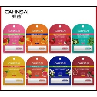 CAHNSAI ลิปบาล์มบำรุงปาก กลิ่นผลไม้ เพิ่มความชุ่มชื่น ป้องกั…