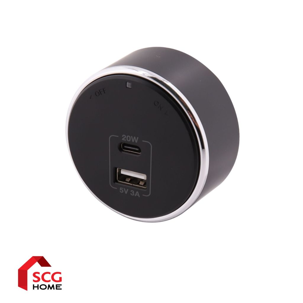 TOSHINO เต้ารับ Power Track รุ่น SK-PD20W 1C + 1USB A PD20W