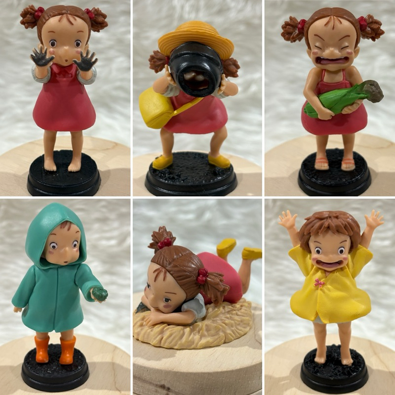 [พร้อมส่ง] (เซต 6 ชิ้น) Totoro Action Figure Mei Hayao Miyazaki