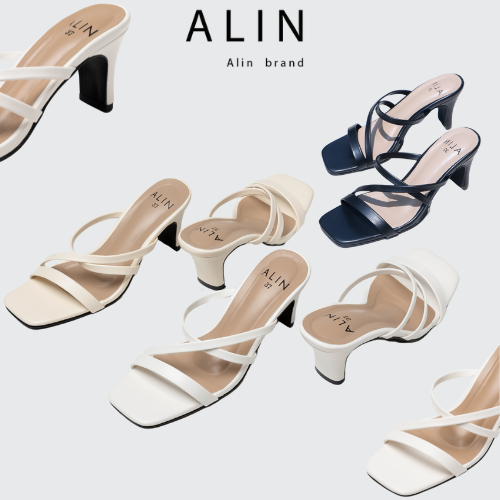 ALIN รองเท้าส้นสูง 2.7 นิ้ว ใส่สวย ทรงสวยมากๆ ใส่แล้วบุคลิกดี รุ่นชีล่า
