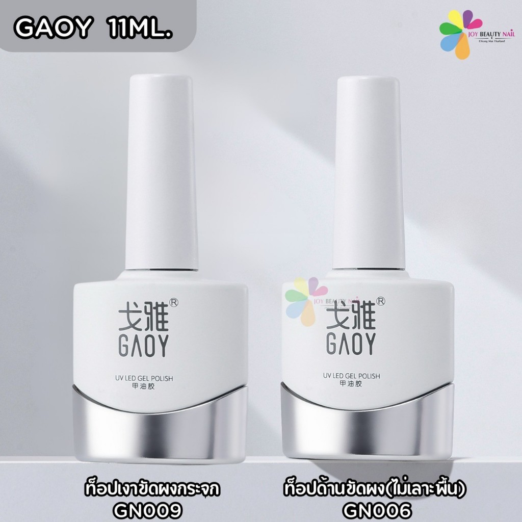 GAOY ท็อปขัดผง ปริมาณ 11ml. ท็อปเงาขัดผงกระจก ท็อปด้านขัดผง(ไม่เลอะพื้น) พร้อมส่ง
