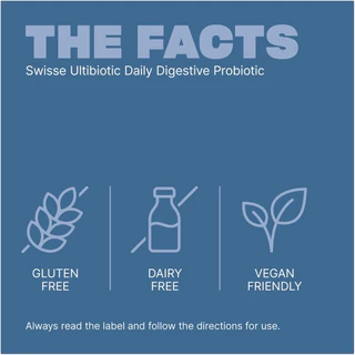 Swisse Ultibiotic Daily Digestive Probiotic 90 Capsules โปรไบโอติกจุลินทรีย์ที่มีประโยชน์