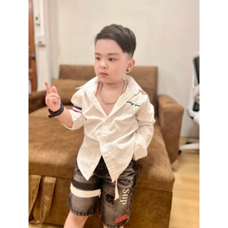 กางเกงยีนส์ขาสั้นเด็ก ผู้ชาย ทรงเอ มีไซส์ พร้อมส่งนะคะ