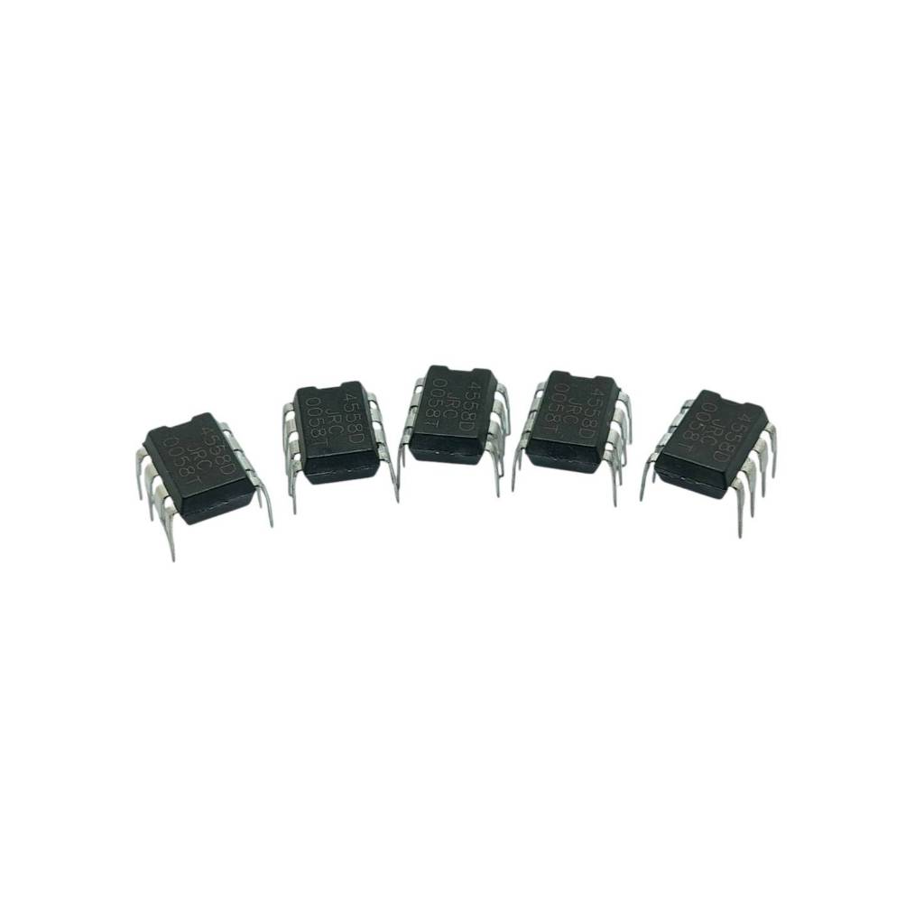 5ชิ้น ไอซี 4558 JRC4558D Dual Operational Amplifier