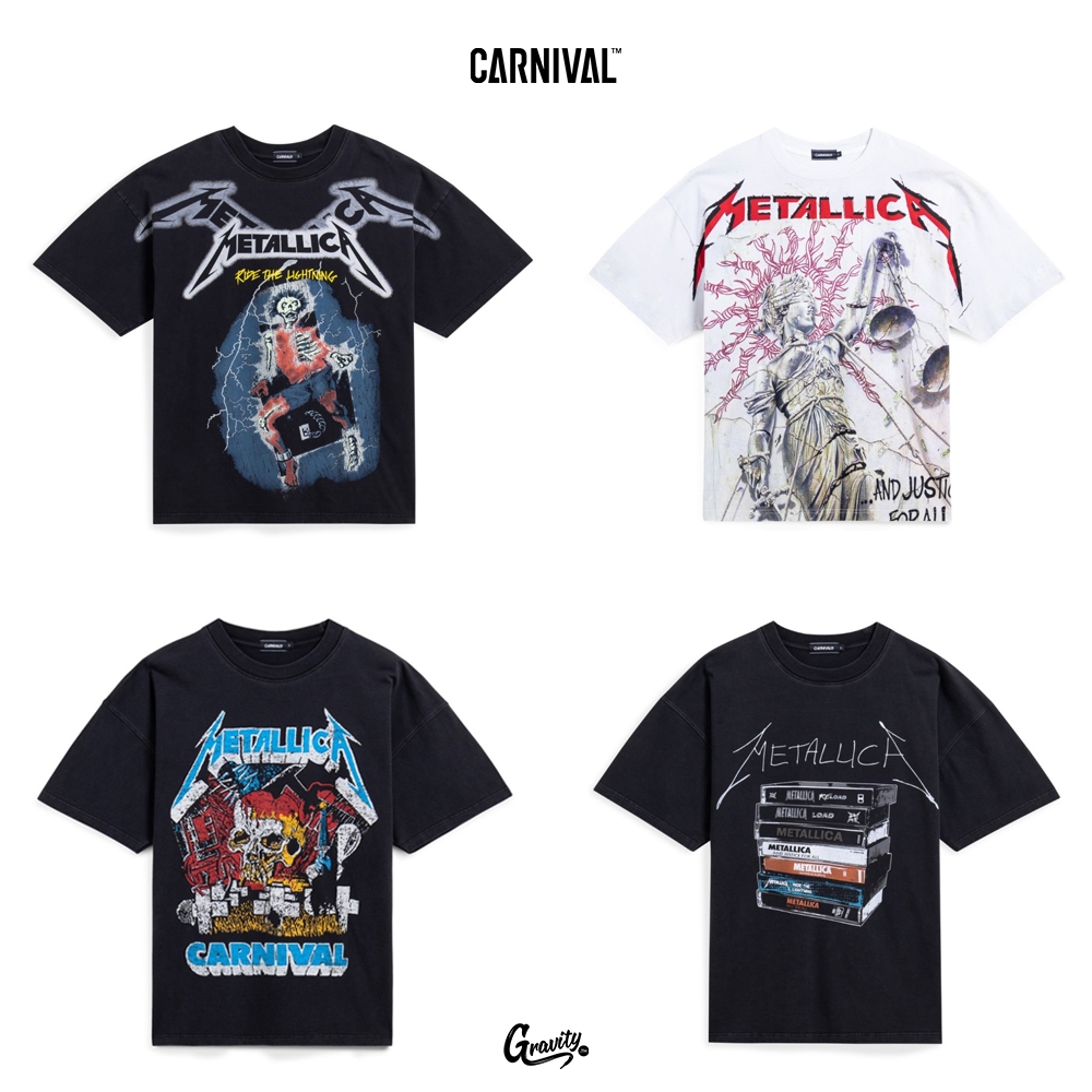[แท้💯%พร้อมจัดส่ง] เสื้อ CARNIVAL® x METALLICA Collection
