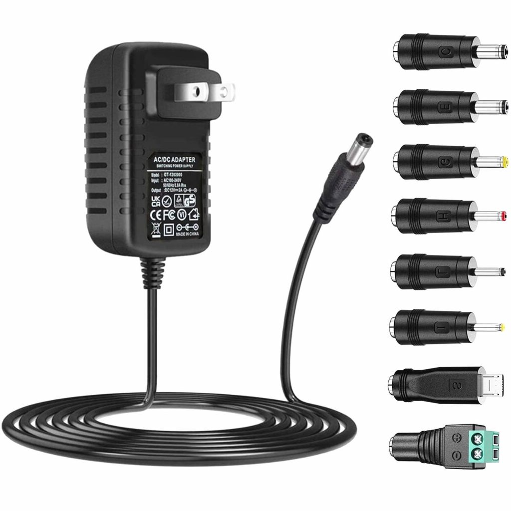 อะแดปเตอร์แปลงพาวเวอร์ซัพพลาย 12V 2A AC DC 12Volt AC 100V-240V เป็น DC 12Volt 2A 1.5A 1A