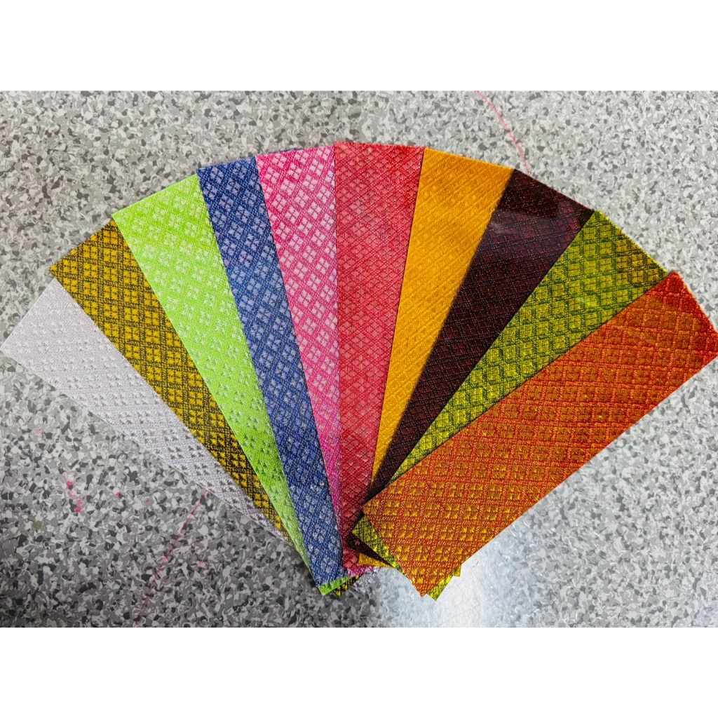 แผ่นแบ่งสีลายผ้า ขนาดแผ่น 7.5cmx30.5cm ยี่ห้อPanglas