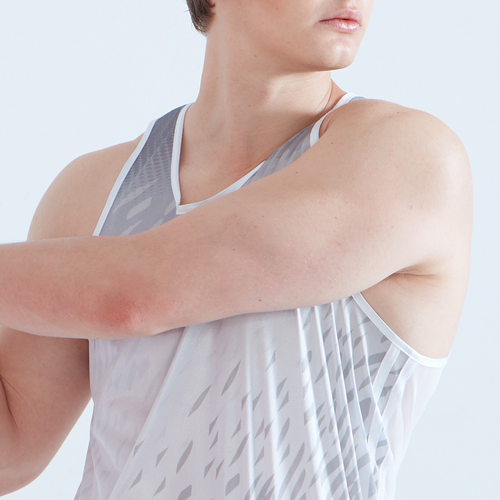 [ชาย/หญิง] FBT เสื้อวิ่ง เสื้อกรีฑา พิมพ์ลาย แขนกุด ผ้าไทรคอต ไม่อุ้มน้ำ ใส่ออกกำลังกาย (แบบบาง) รหัส A2K501 A2K502 - รูปที่ 3