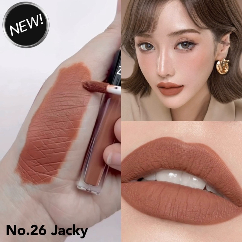 zeeda lip matte #26 สีมอคค่า เม็ดสีแน่น ติดทนขั้นเทพ ไม่แห้งไม่ตกร่อง เหมาะสำหรับสาวๆที่ริมฝีปากแห้งง่าย