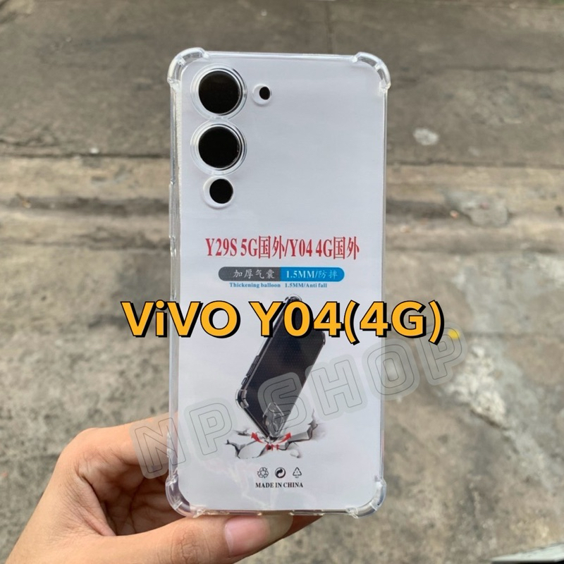 เคสใสกันกระแทก ViVO Y04(4G)/Y04s (ตรงรุ่น) เคสกันมุมกันกระแทกนิ่มบิดงอได้ สินค้าพร้อมส่งจากไทย