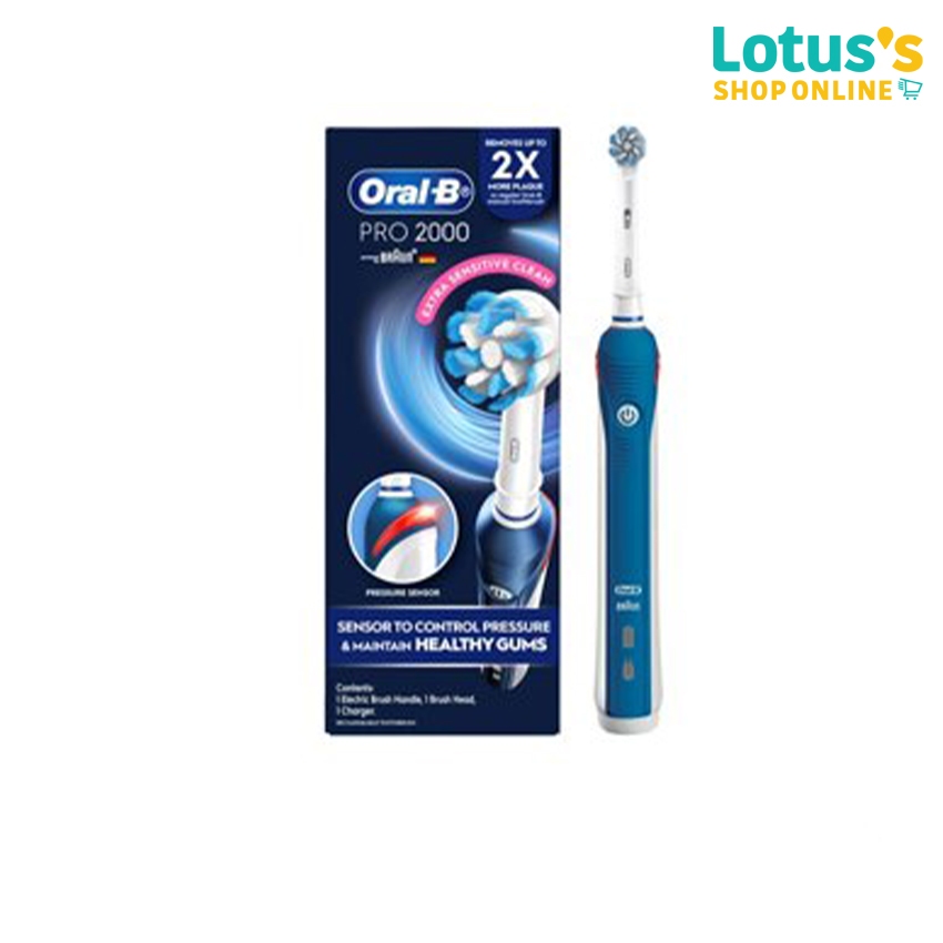 ออรัลบี แปรงสีฟันไฟฟ้า รุ่น โปร 2000 ORAL-B POWER TOOTHBRUSH PRO 2000