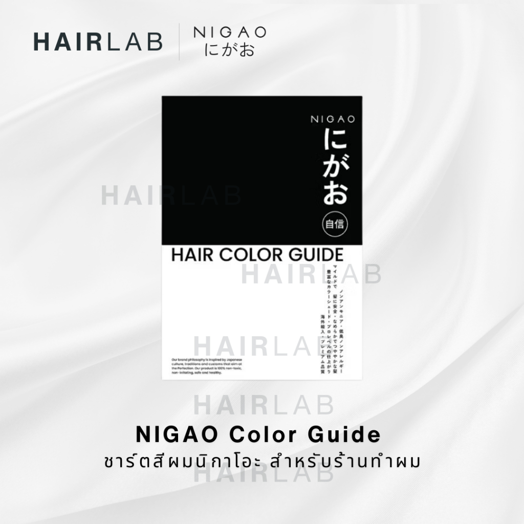 พร้อมส่ง Nigao Hair Color Chart ชาร์ตสีผม แผงตัวอย่างผม ชาร์ตเทียบสี นิกาโอะ ชาร์จสีผม