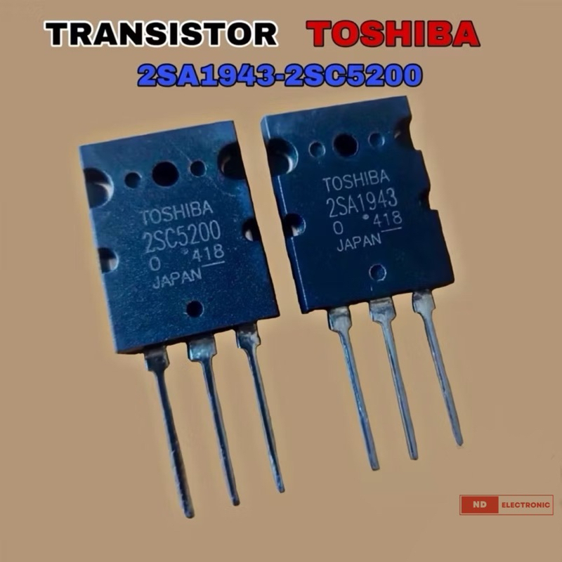[แท้]TRANSISTOR 2SA1943 2SC5200 TOSHIBA ขยายเสียง 150W