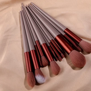 13ชิ้น ชุดแปรงแต่งหน้าชุดเต็มของ สุด ๆ อ่อนนุ่ม ดวงตา สี ราคาไม่แพง แบบพกพาและเล็ก