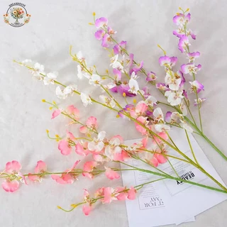 กล้วยไม้ เต้นรำ 97cm โกลเด้นโรส สีเหลือง ของแต่งห้อง งานแต่งงาน ตกแต่งบ้าน พร็อบถ่ายรูป
