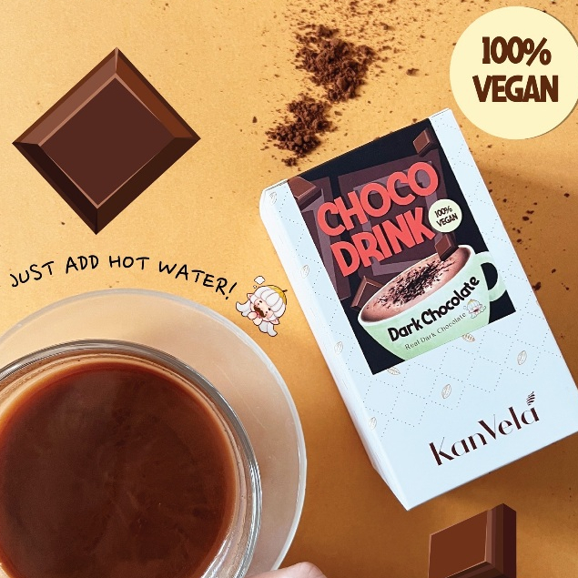 ช็อกโกแลตพร้อมชงดื่มแท้ 100% Dark Chocolate Chocodrink