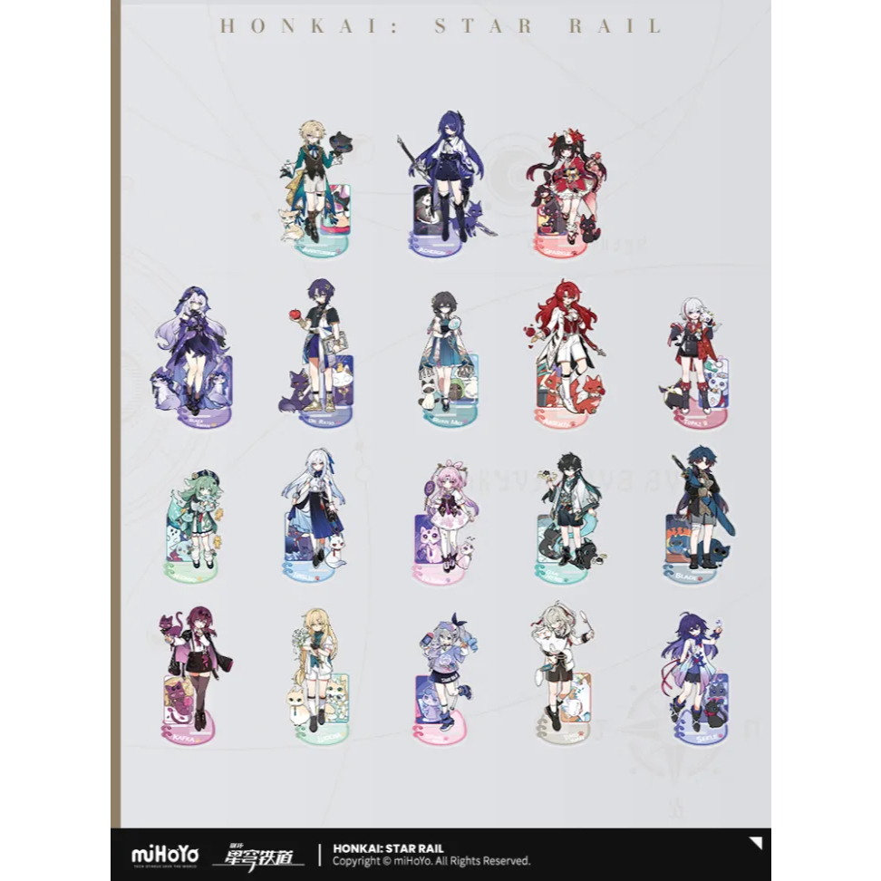 สแตนดี้อะคริลิค Honkai: Star Rail Little Cat Series