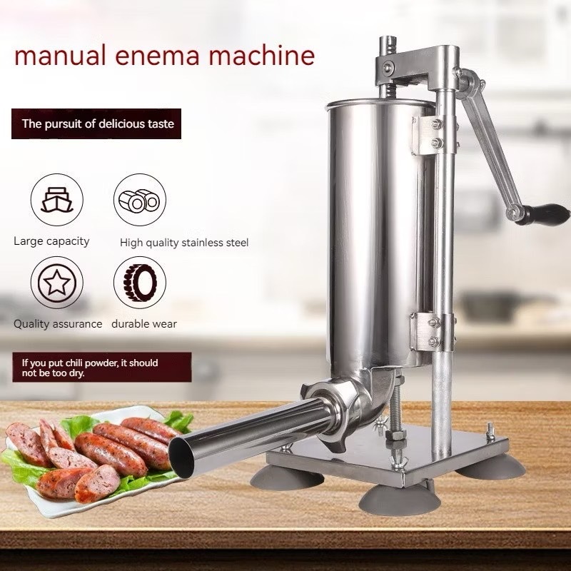 เครื่องยัดไส้กรอก เครื่องอัดไส้กรอก สแตนเลส  Sausage Stuffing Machine