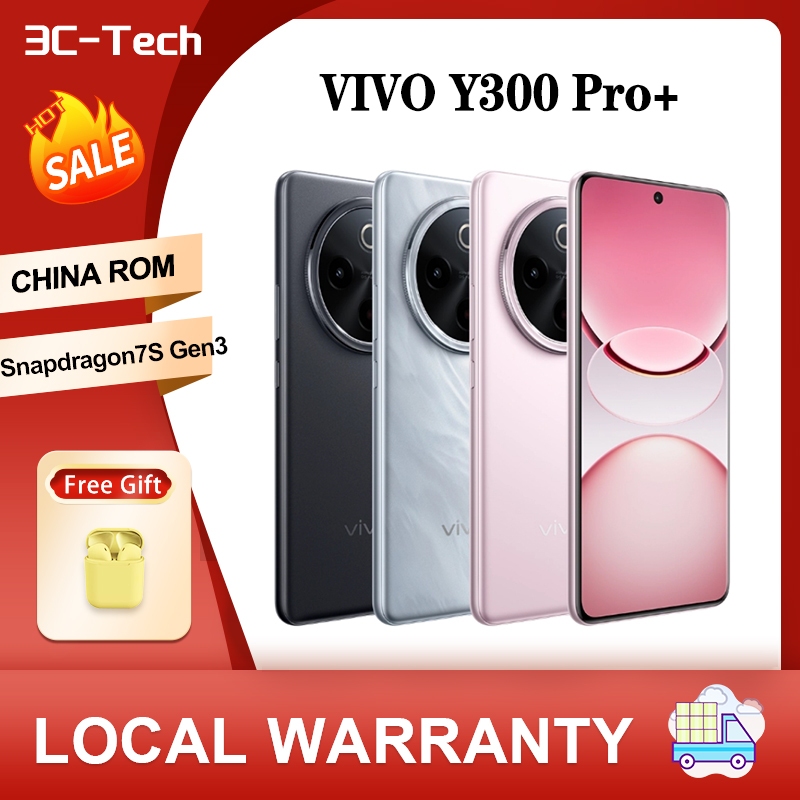 เวลาขนส่ง 10 วัน Original vivo Y300 Pro+ CHINA ROM Snapdragon7S Gen3 5G 6.77inch
