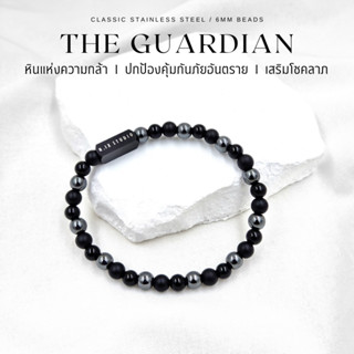 N.IX กำไลหิน The Classic - Guardian / Hematite, Onyx ขนาดหิน…