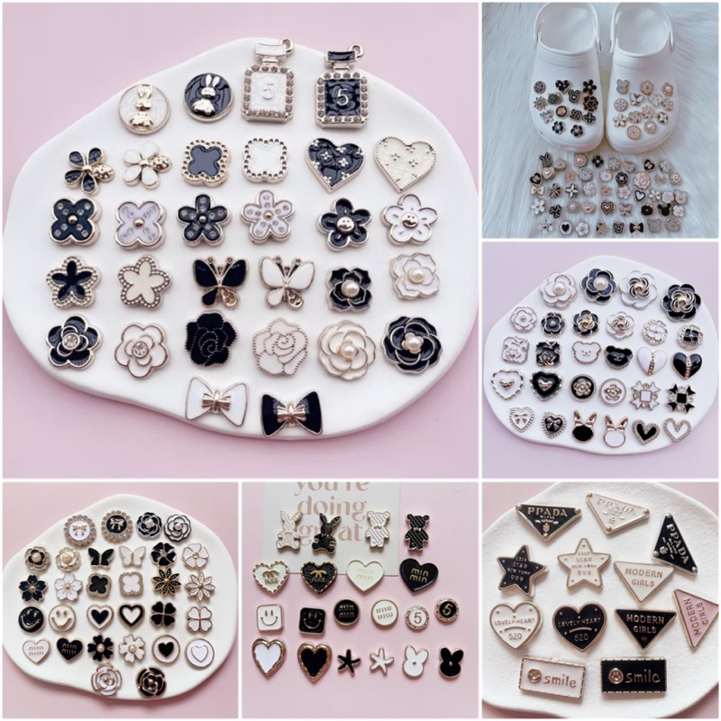 พร้อมส่ง🇹🇭 เรซิ่นโลหะ มุกผสมเพชร คละลาย อะไหล่ตกแต่ง diy ติดหลังโทรศัพท์ กิ๊บติดผม งานDIY