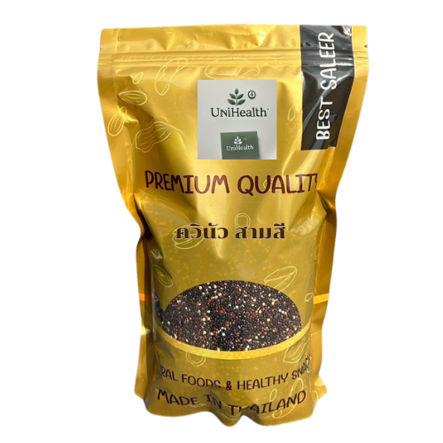 Unihealth Quinoa ควินัว 3 สี อาหารคลีน พรีเมียม 150 กรัม | ธัญพืชโปรตีนสูง ปรุงง่าย เหมาะกับมื้อคลีน