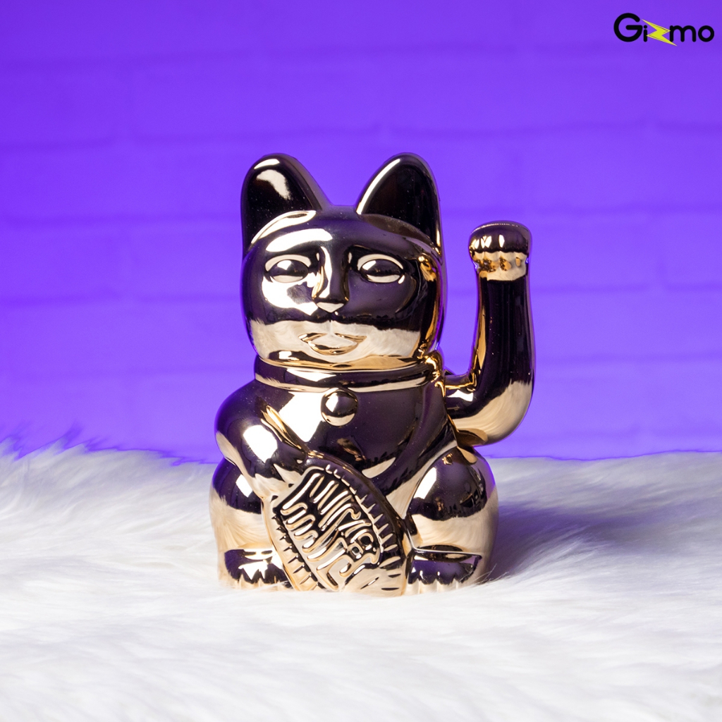 lucky cat cosmic shiny แมวกวักนำโชค เรียกทรัพย์ โชคลาภ มั่งคั่ง ขนาด 15 CM. สีเงิน สีชมพู สีเขียว สีทองแดง สีน้ำเงิน ราคา ถูกที่สุด ดีลบีเคเค แกลเลอรีภาพที่ 5