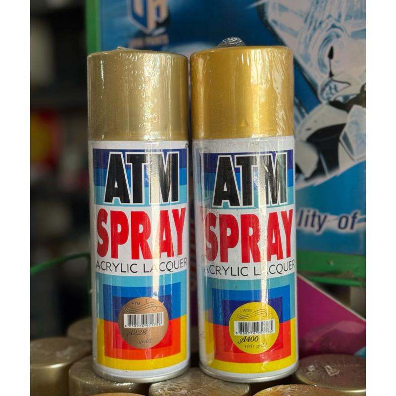 สีสเปรย์สีทอง สีพ่นสีทอง สีทองATM เบอร์A400 เบอร์A228