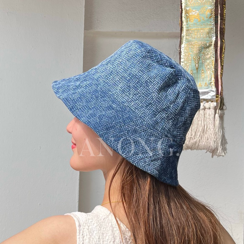 หมวกบัคเก็ตผ้าฝ้าย รับ Summer - หมวกผ้าฝ้ายเมืองเหนือ พร้อมส่ง (Cotton Bucket Hat)