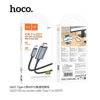 HOCO UA27 สายเคเบิล iP to HDTV Type-C to HDTV ความละเอียด 4K ยาว 2 เมตร
