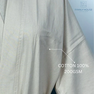 [FH] เสื้อคลุมอาบน้ำกิโมโนผ้าด๊อบบี้ Cotton100% (Bathrobe)