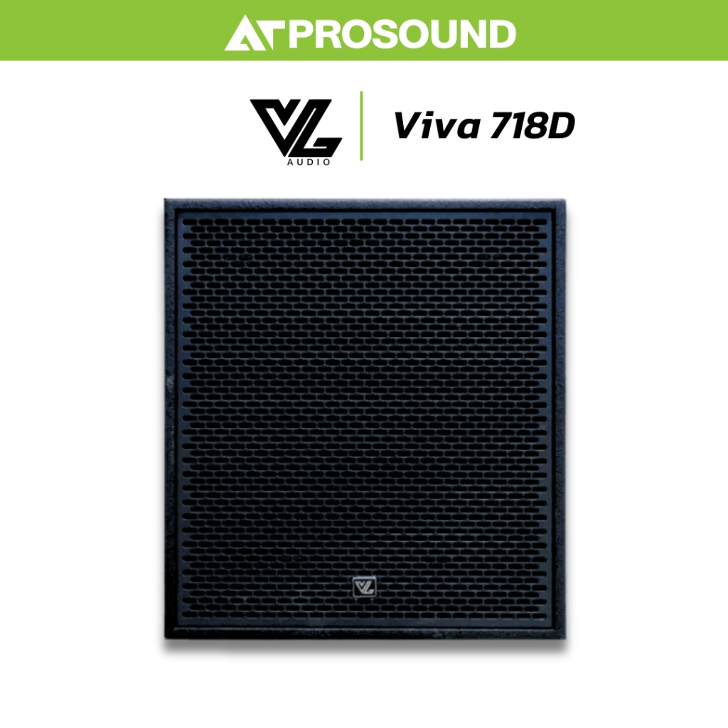 VL AUDIO Viva 718D ลำโพงซับวูฟเฟอร์ 18 นิ้ว แอมป์ในตัว 2800 วัตต์ ความดัง 134 dB AT Prosound