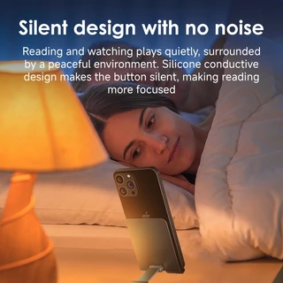 รีโมทบลูทูธไร้สาย​ Bluetooth​ Remote​ สำหรับ​ ​Boox​ E-Reader​ Meebook​ ipad tablet เปลี่ยน​หน้าหนังสือ​ ปุ่มยางนิ่ม